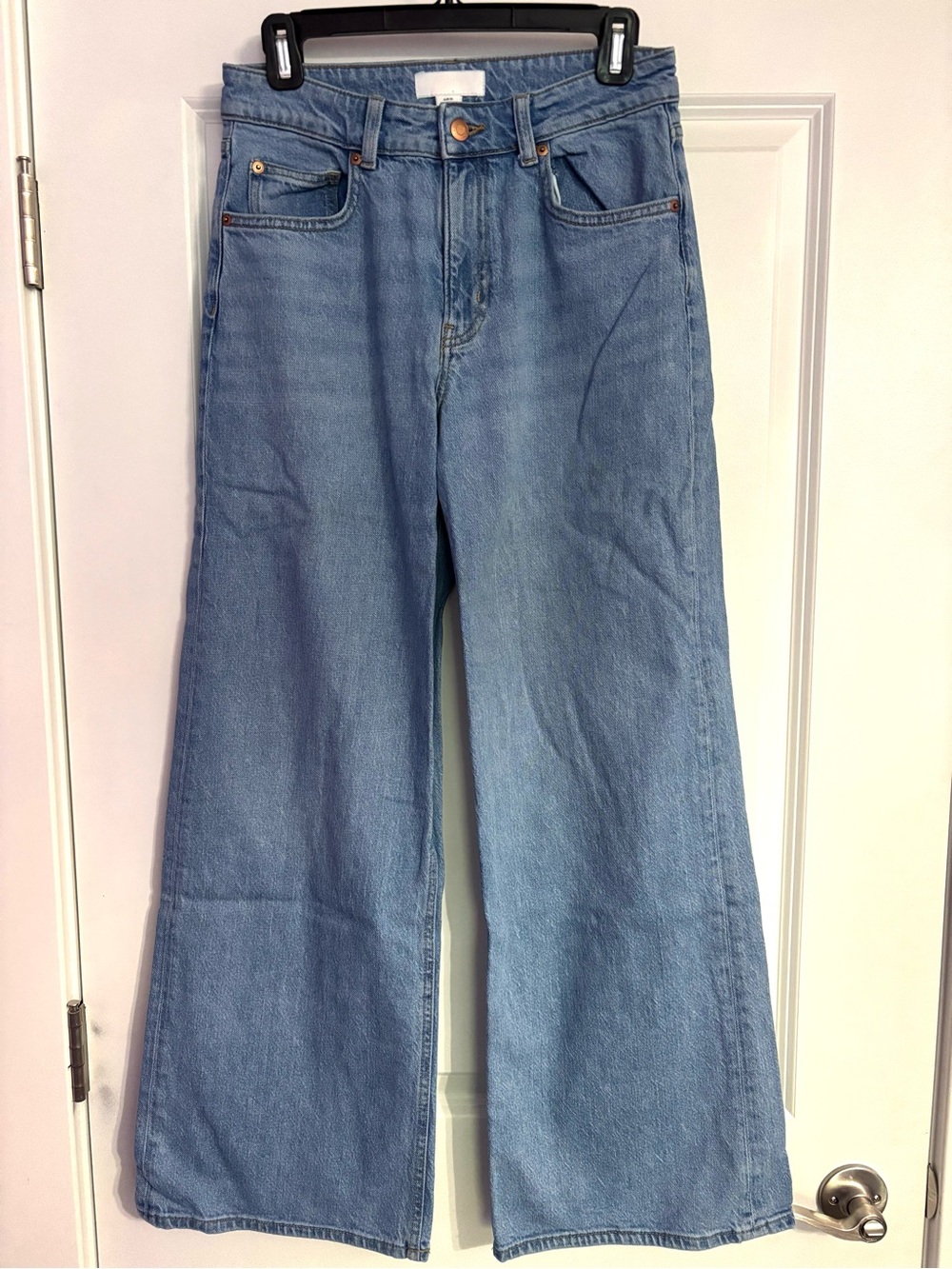 H&M Medium Blue Wide-Leg Jeans
